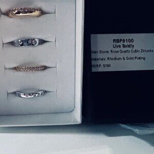 LUXE BAND SIZE 5 FOUR RING SET